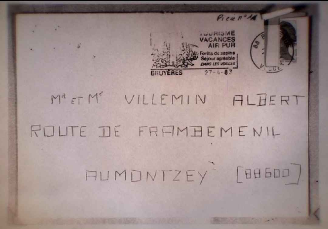 Lettre anonyme adressée à Albert Villemin 0